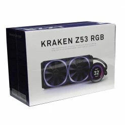 NZXT Kraken Z53 RGB 240mm AIO Water Cooling Kit - White -LIAN LI Sales 643569 342220 05 package zoom