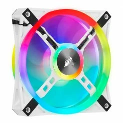 Corsair QL120 White RGB Hydraulic Bearing 120mm Case Fan - 3 Pack With ICUE Node CORE 8 Corsair QL120 White RGB Hydraulic Bearing 120mm Case Fan - 3 Pack With ICUE Node CORE -LIAN LI Sales 644990 365007 03 front zoom