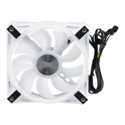 Corsair QL120 White RGB Hydraulic Bearing 120mm Case Fan - 3 Pack With ICUE Node CORE 9 Corsair QL120 White RGB Hydraulic Bearing 120mm Case Fan - 3 Pack With ICUE Node CORE -LIAN LI Sales 644990 365007 04 front zoom