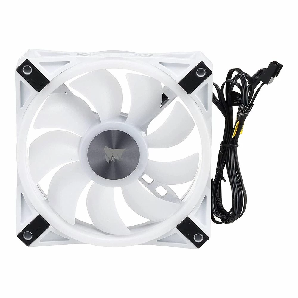 Corsair QL120 White RGB Hydraulic Bearing 120mm Case Fan - 3 Pack With ICUE Node CORE 4 Corsair QL120 White RGB Hydraulic Bearing 120mm Case Fan - 3 Pack With ICUE Node CORE - Image 4