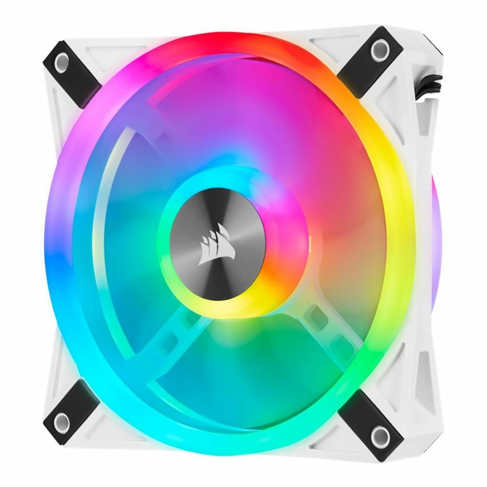 Corsair QL120 White RGB Hydraulic Bearing 120mm Case Fan - 3 Pack With ICUE Node CORE 5 Corsair QL120 White RGB Hydraulic Bearing 120mm Case Fan - 3 Pack With ICUE Node CORE - Image 5
