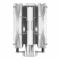 Deep Cool AS500 Plus CPU Air Cooler - White Universal RAM Height Compatibility; Two 140mm PWM Fan; A-RGB Top Cover; 5 Heat Pipe Design For Intel Core/AMD Ryzen CPUs -LIAN LI Sales 645338 382291 03 front zoom