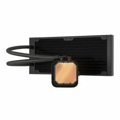 Corsair ICUE H100i ELITE LCD Display Liquid CPU Cooler -LIAN LI Sales 648456 393439 04 front zoom
