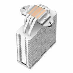 Deep Cool AK400 WH Performance CPU Cooler - White 4 Direct Touch Copper Heat Pipes; 120mm Fluid Dynamic Bearing PWM Fans; 220W TDP -LIAN LI Sales 649397 413617 03 front zoom