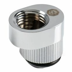 Bitspower Path Alignment Fitting - Glorious Silver 2 Pieces