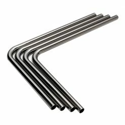 Bitspower Pre-bent 90-Degree Brass Hard Tubing OD16MM Black Sparkle - Length 220x300MM