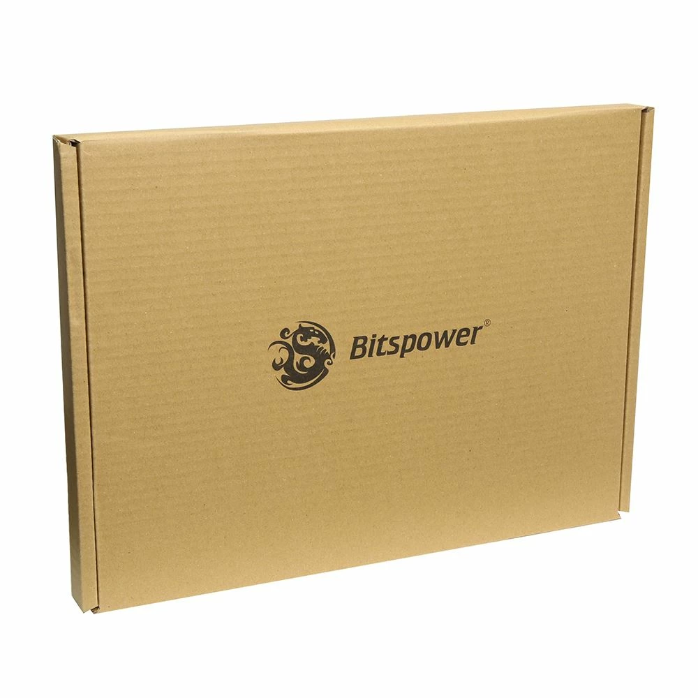 Bitspower Pre-bent 90-Degree Brass Hard Tubing OD16MM Black Sparkle - Length 220x300MM 4 Bitspower Pre-bent 90-Degree Brass Hard Tubing OD16MM Black Sparkle - Length 220x300MM - Image 4