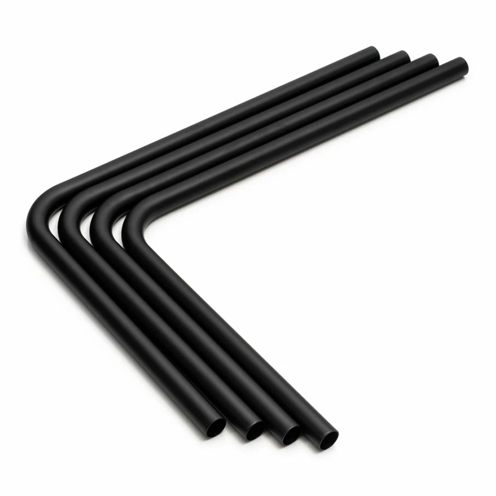 Bitspower Pre-bent 90-Degree Brass Hard Tubing OD16MM Carbon Black - Length 220x300MM 1 Bitspower Pre-bent 90-Degree Brass Hard Tubing OD16MM Carbon Black - Length 220x300MM