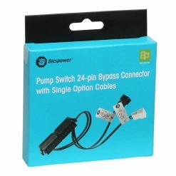 Bitspower Pump Switch 24-pin Bypass Connector With Signal Option Cables -LIAN LI Sales 649870 408013 03 package zoom