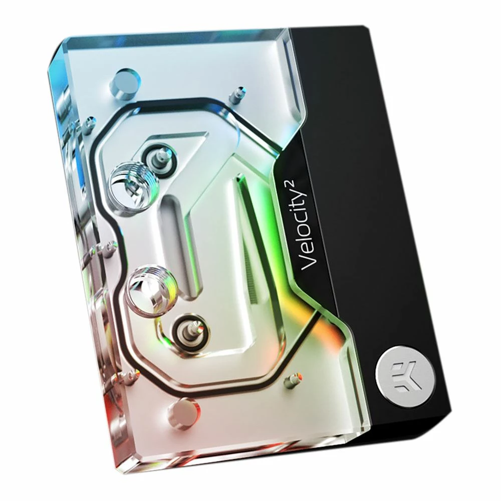 EKWB EK-Quantum Velocity2 D-RGB - AM4 Nickel + Plexi 2 EKWB EK-Quantum Velocity2 D-RGB - AM4 Nickel + Plexi - Image 2